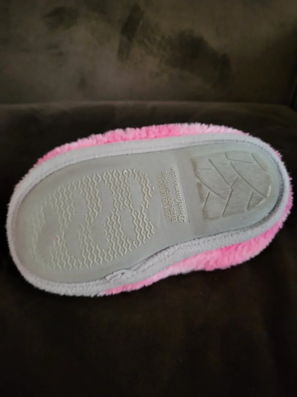 dearfoams girls pink